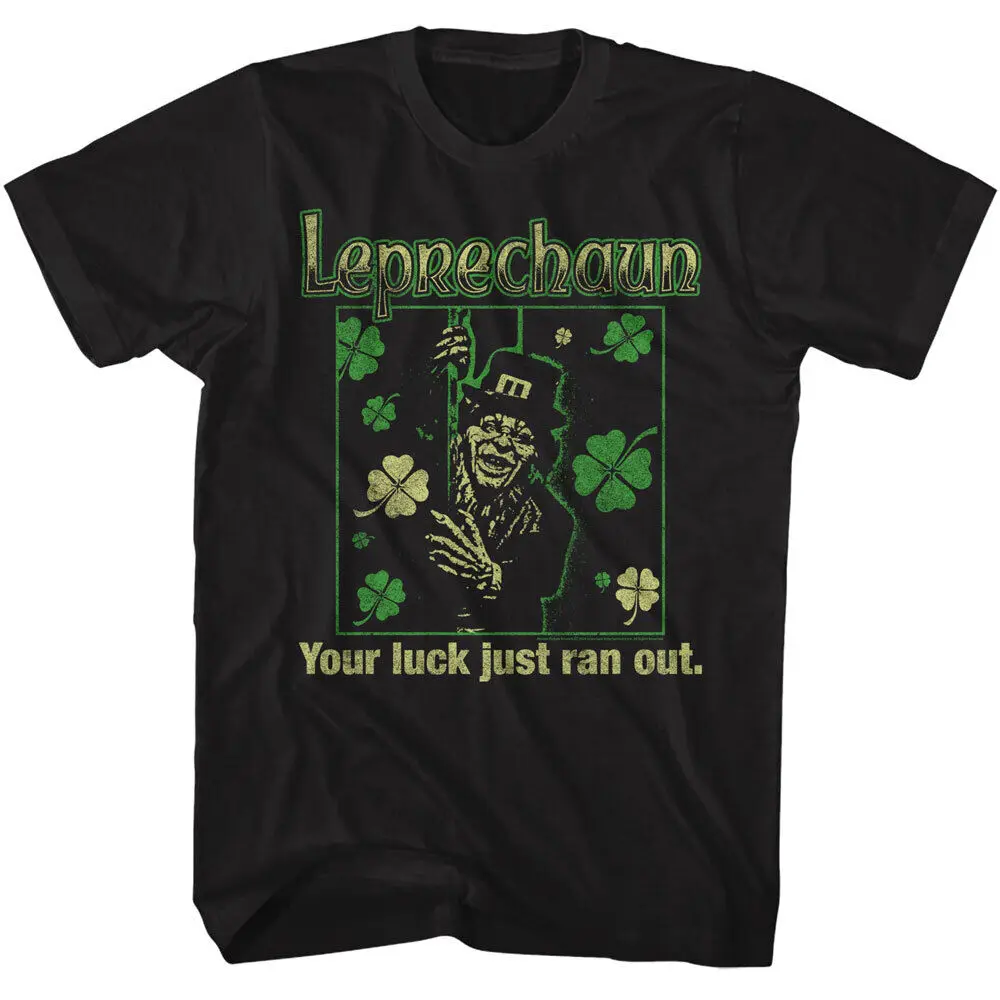 

Leprechaun Movie Lubdan Buttowski Clovers Your Luck Just Ran Out Men's T Shirt