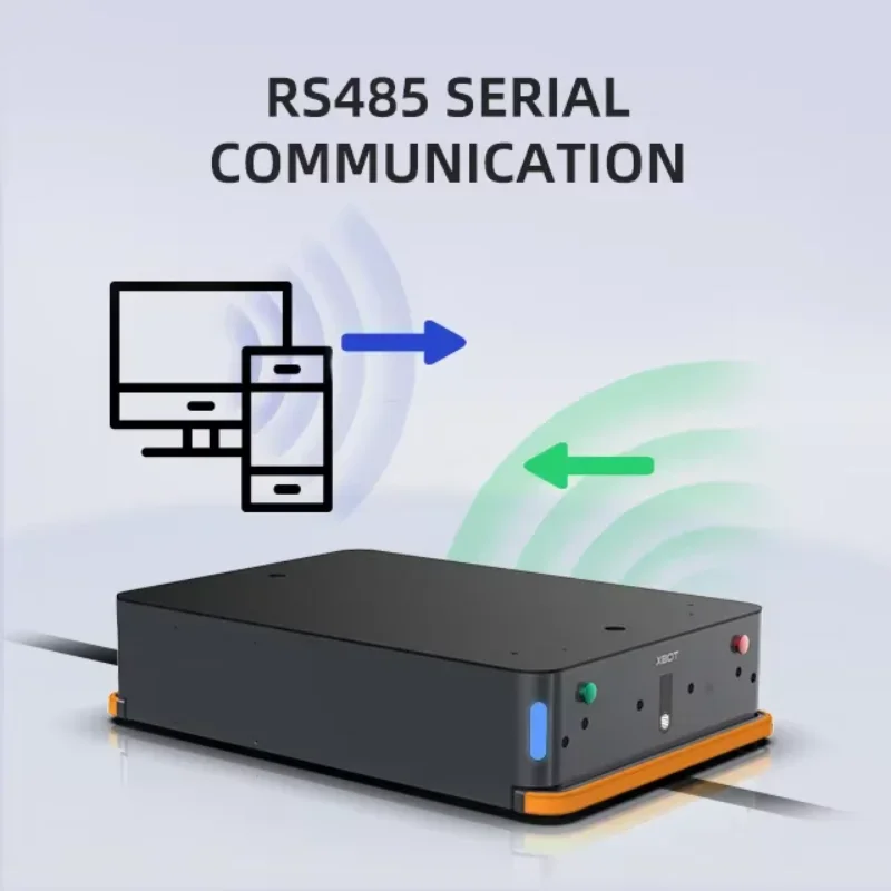 Aparisee-Ankunft Trem Inteligente Transporte Robô, Agv Max. Gestwindigkeit Einstellbar, Host App 300kg