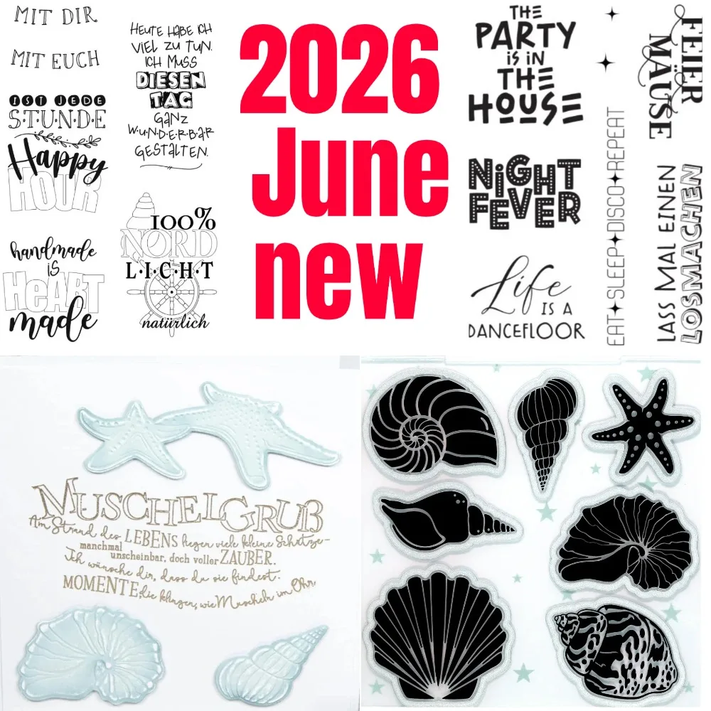 2026 june New Shell and Seahorse Metal Cutting Dies For DIY Scrapbooking Crafts Maker Photo Album Template Handmade Decoration