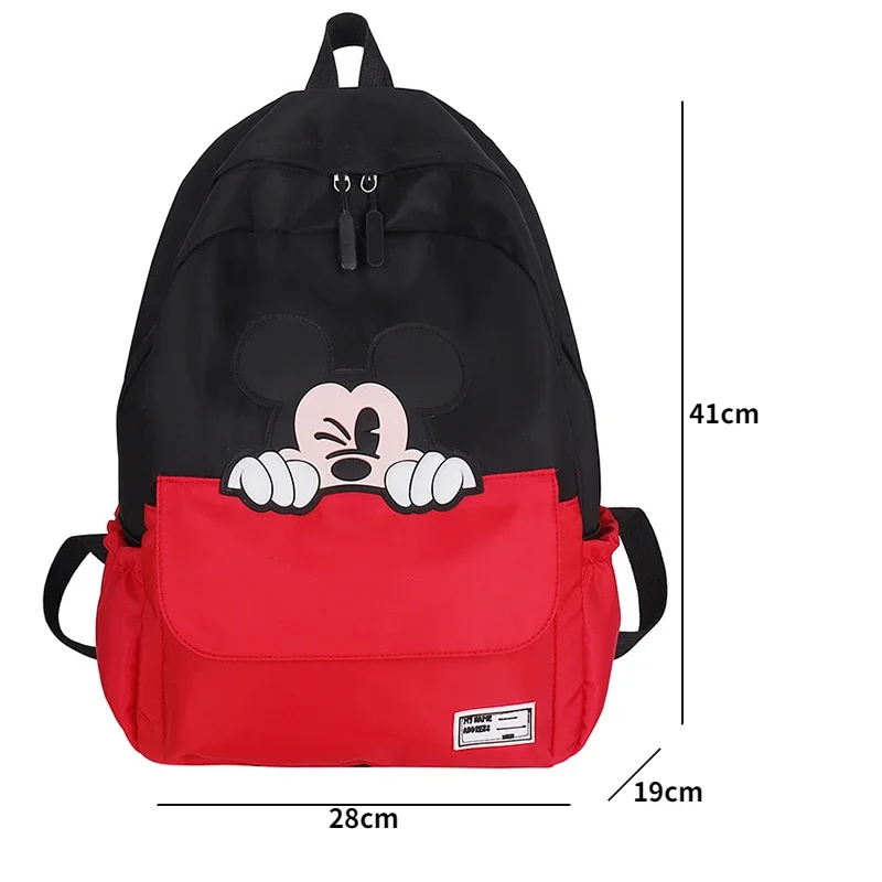 Disney Anime Mickey Mouse Backpacks Leisure Travel Cartoon Backpacks for Women Youth Student Waterproof Large Capacity Backpack