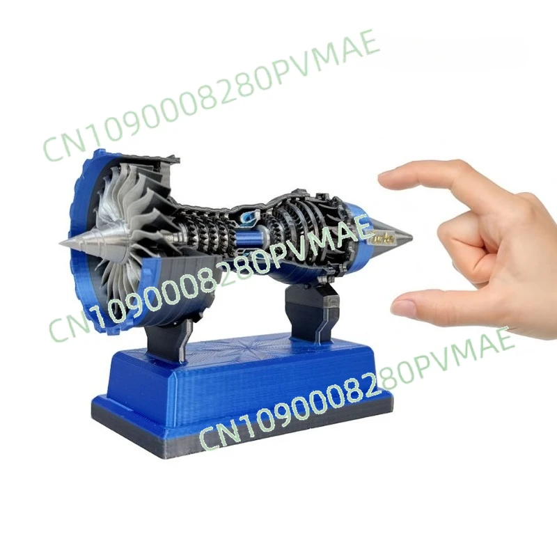 

Aero engine mini model Trent900 aircraft turbofan engine model can be started