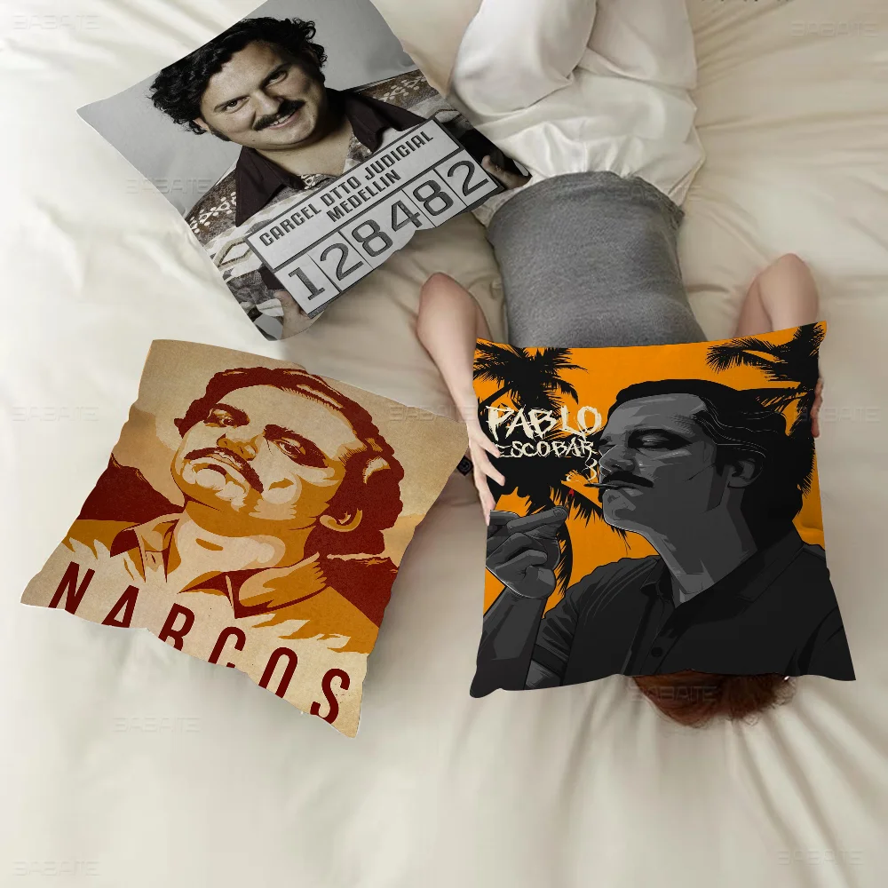 

N-narcos TV Series P-pablo Pillow Gift Home Office Decoration Pillow Bedroom Sofa Car Cushion CoverPillow Case