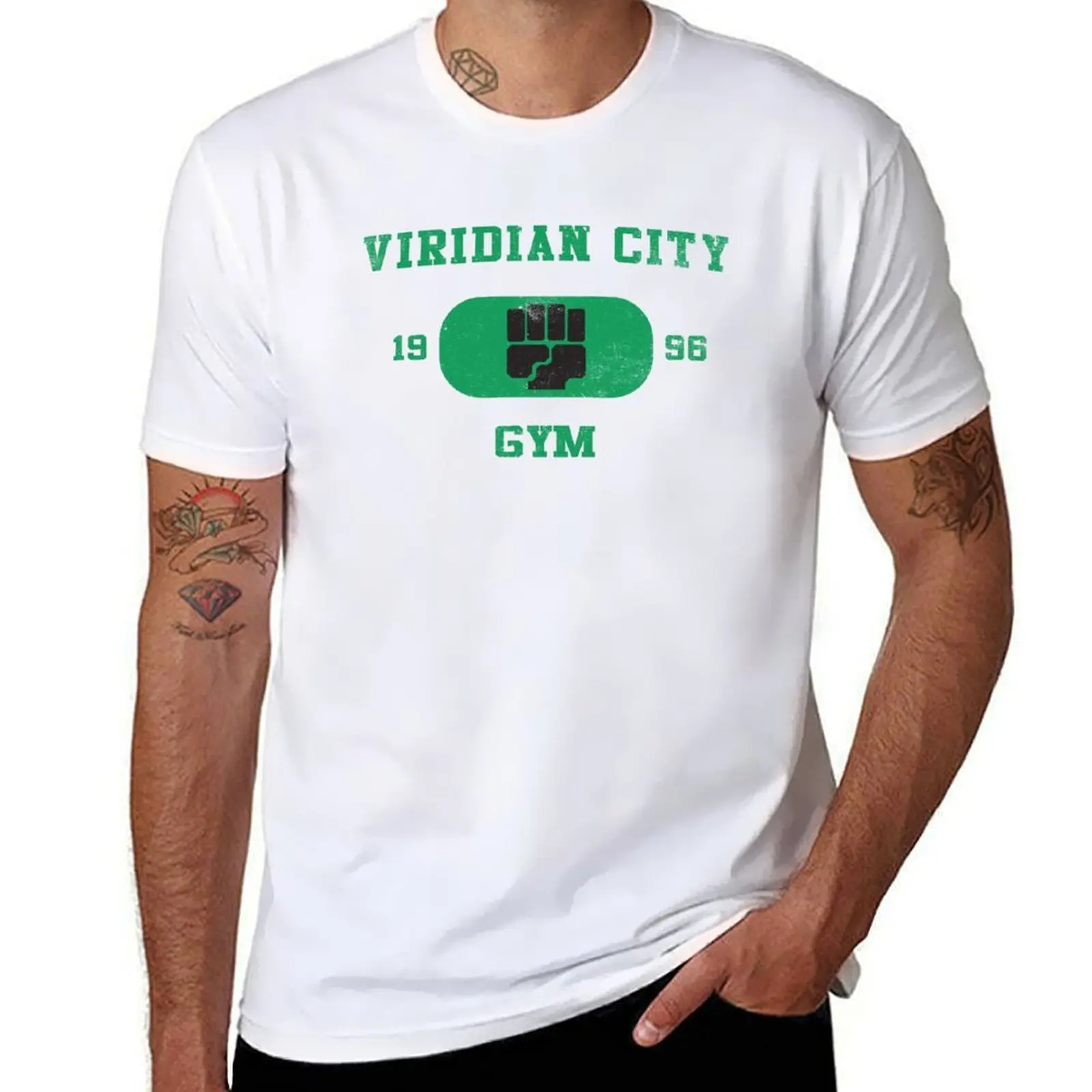 

Viridian Gym City T-Shirt Summer Holiday Casual Tee