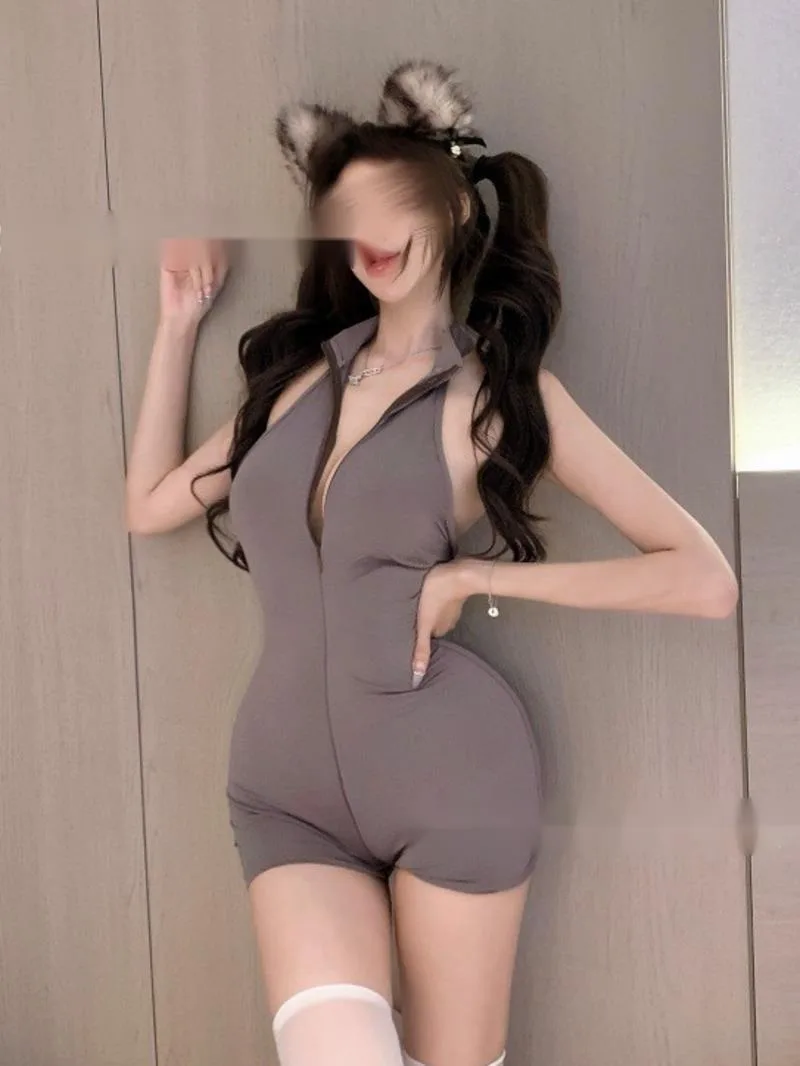 

Сексуальный женский комбинезон, шорты с открытой спиной, глубокий V-образный вырез, подтяжки, без рукавов, с висячим вырезом, женский комбинезон с открытыми плечами, шорты BVRL