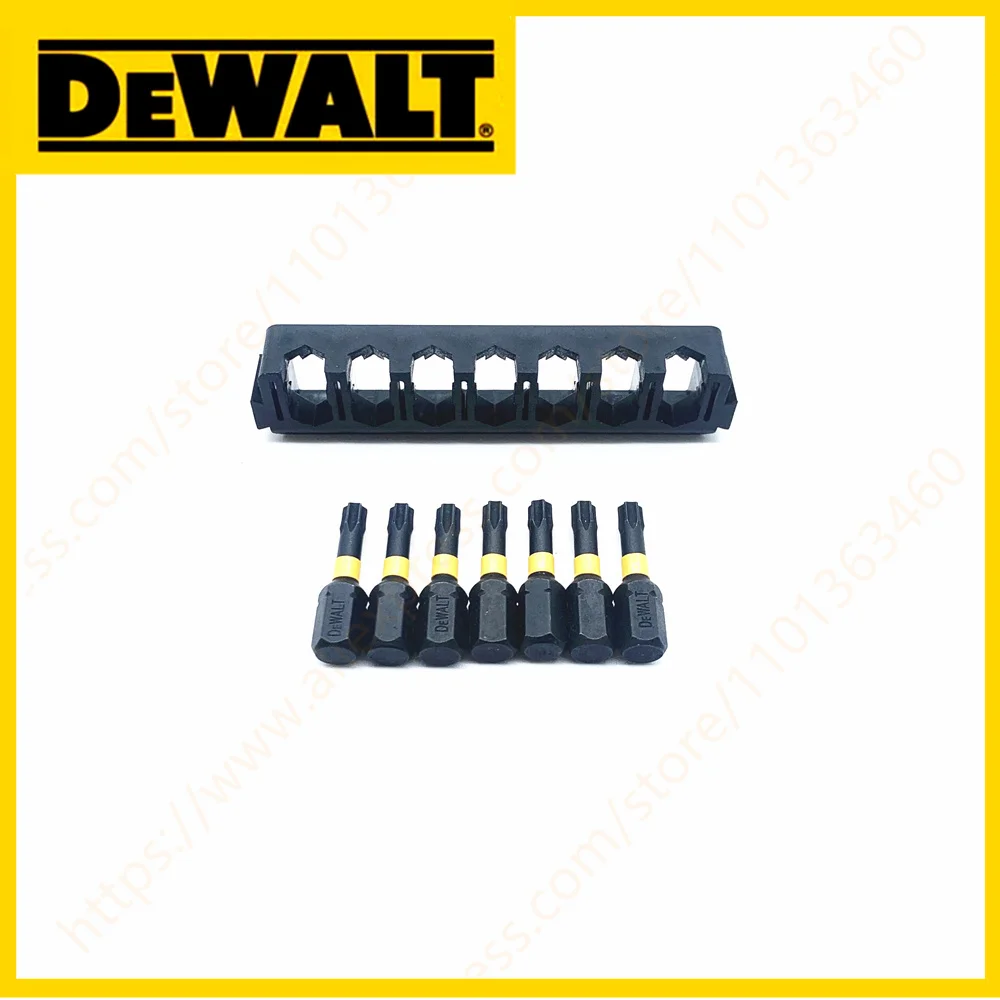 DEWALT 25MM T20 7PCS Impact Forets Haute Vitesse En Acier Dur Métal Tournevis Lot Tête Ensemble