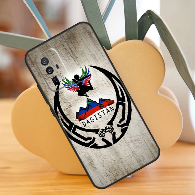 Dagestan Flag Coat Of Arms Case For Xiaomi 14 13 Ultra 11T 12T 13T Pro 12 Lite POCO F6 F5 X6 M6 Pro X5 X3 F3 M5s Cover