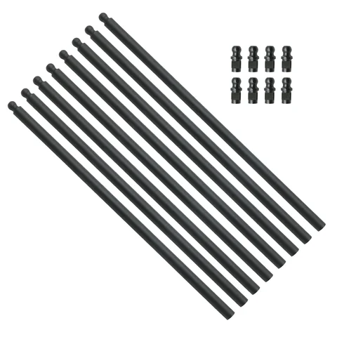 Chromoly Pushrod 3/8" 11.60 Inch 8PCS Durable Engine Push Rod for VW Air Cooled Motors Repair Accessory