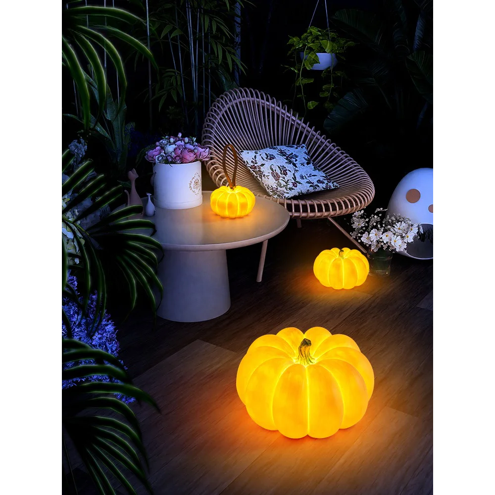 

Outdoor Lights Waterproof Courtyard Villa Garden Terrace Portable Halloween Jack-o-lantern Atmosphere Solar Lawn Lamps IP65