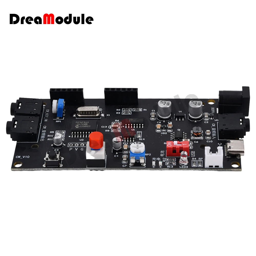 CW Decoder Morse Code Reader Morse code Translator Ham Radio Essential Module Accessory LCD DC5-12V / 500mA Charging Support