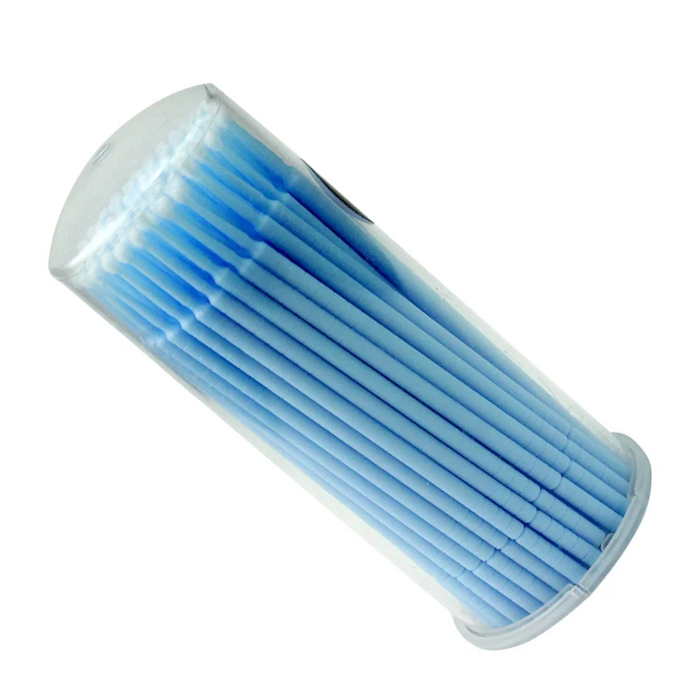 100 Uds removedor de adhesivo de pestañas Micro aplicadores de cepillo para limpieza de pestañas postizas herramientas de limpieza desechables pestañas postizas reutilizables