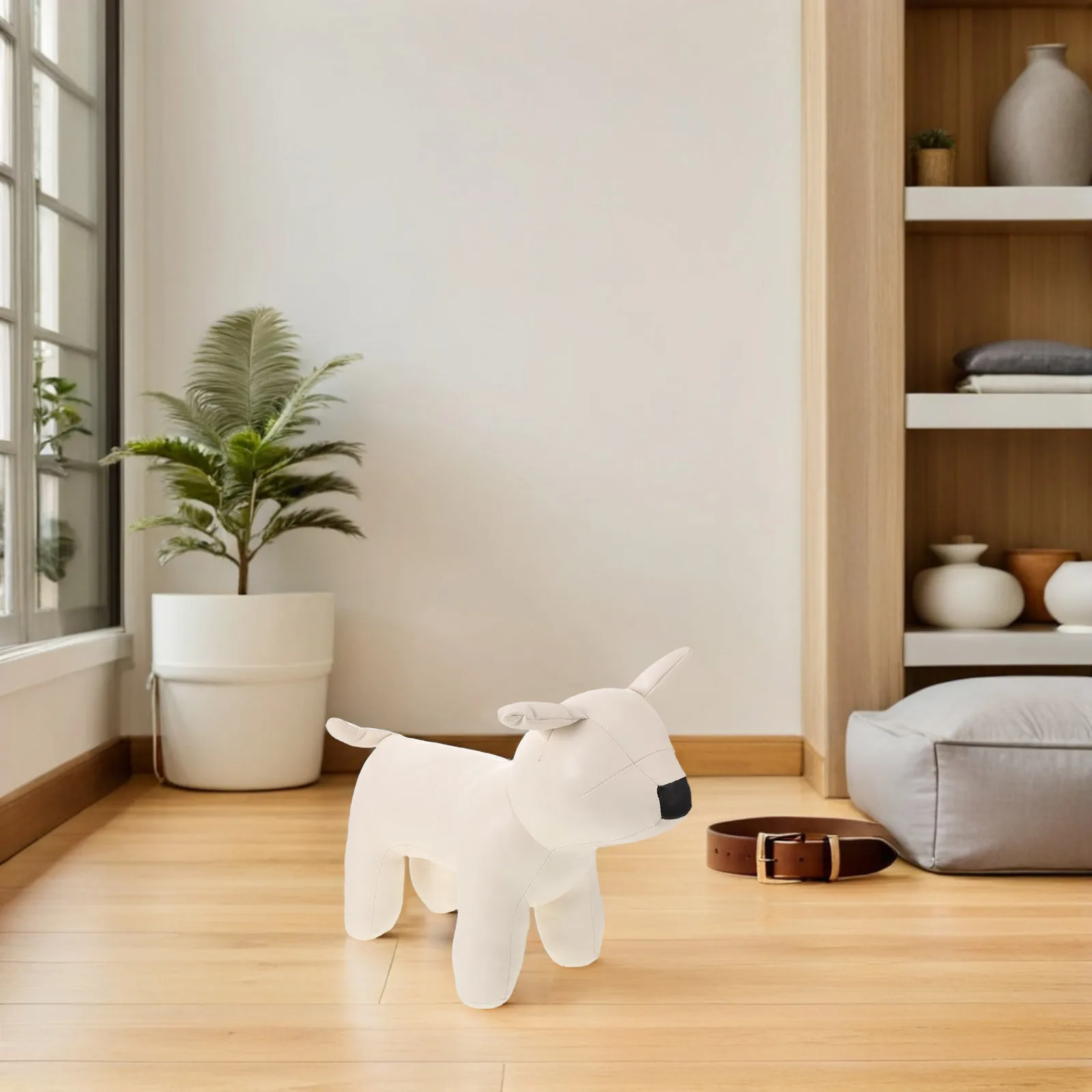 Suporte de exibição para animais de estimação 16.51x11.40x5.70in manequim de cachorro pu para decoração de loja de varejo rack de roupas para cães para animais de estimação