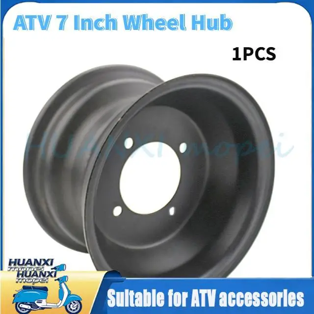 

7 Inch Iron Rim 4 Hole 88mm Go Kart ATV UTV All-Terrain Wheel Hub For 16x8-7 Wheel Tire