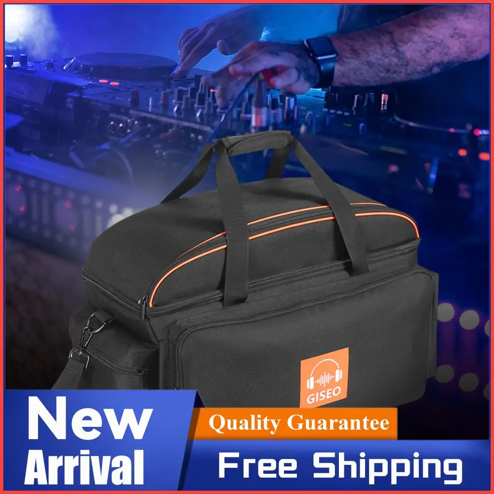 

DJ Cable File Bag Large Capacity DJ Bag with 4 Detachable Dividers Travel Musicians Gig Bag for Sound Equipment DJ Gear Musician