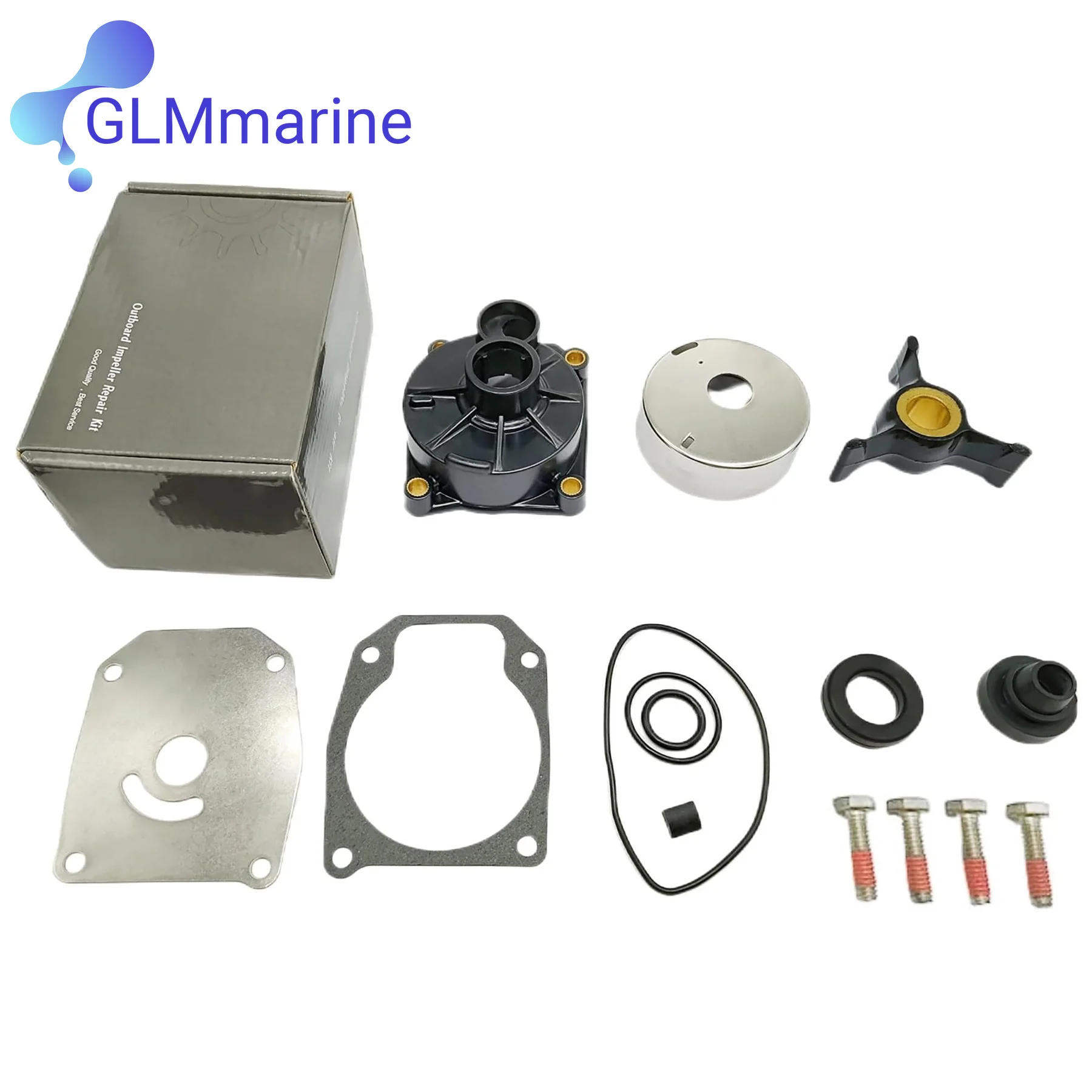 438592 Boat Engine Parts Water Pump Repair Kit for Evinrude Johnson OMC 28 35 40 48 50 HP Outboard Motors 433548 0777805 18-3454