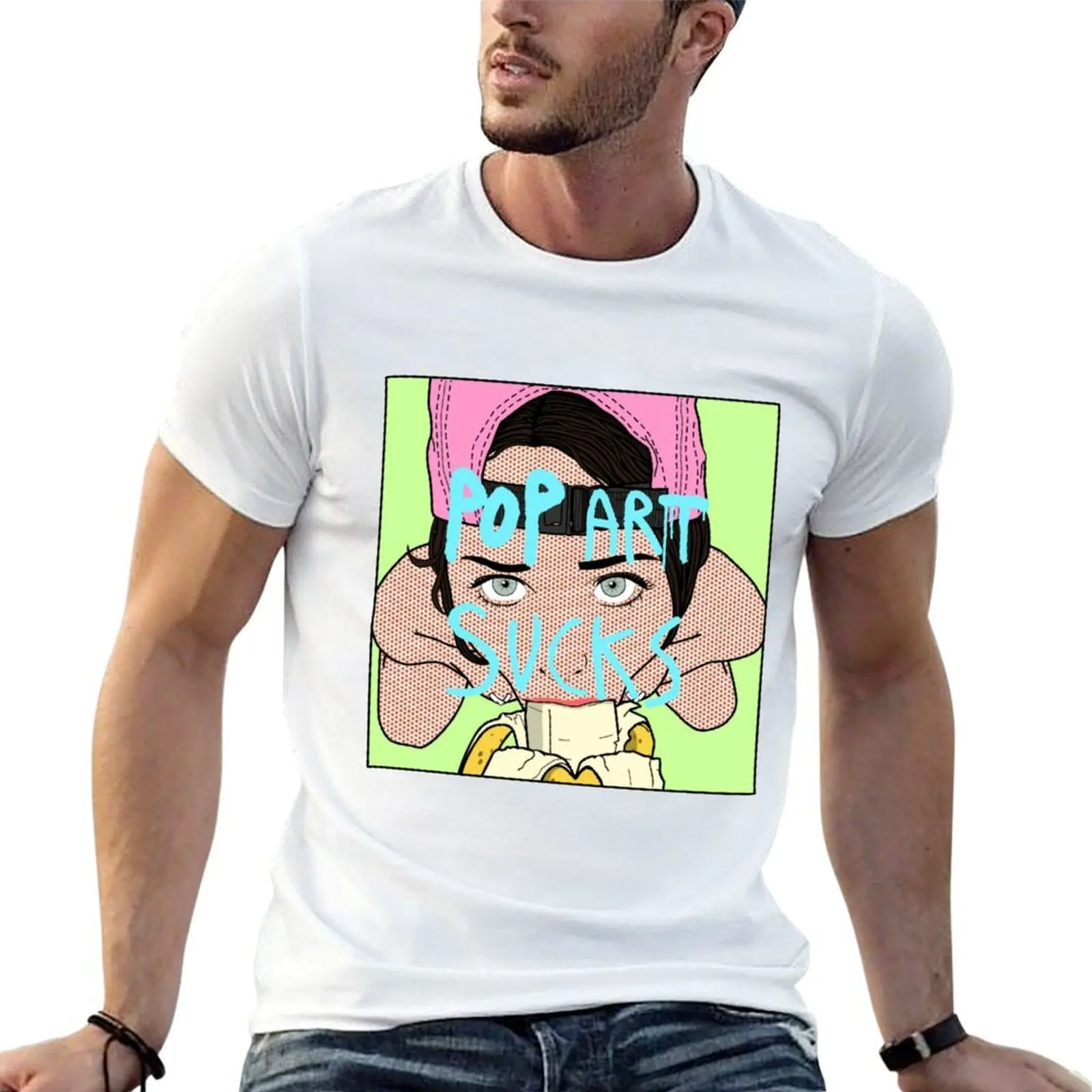 

Pop Art Sucks T-Shirt t shirt custom print t shirt for man 100 percent cotton T-Shirt
