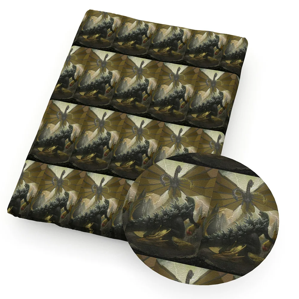 نسيج الحيوانات الكرتونية ديناصور 100% قطن/بوليستر/قماش/ساتان/قماش متمدد خياطة اللحف بالإبرة اصنع بنفسك قماش #3