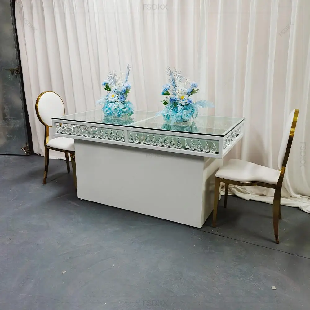 Wholesale Banquet Dining Party Event Furniture Stainless Steel Round Wedding Table