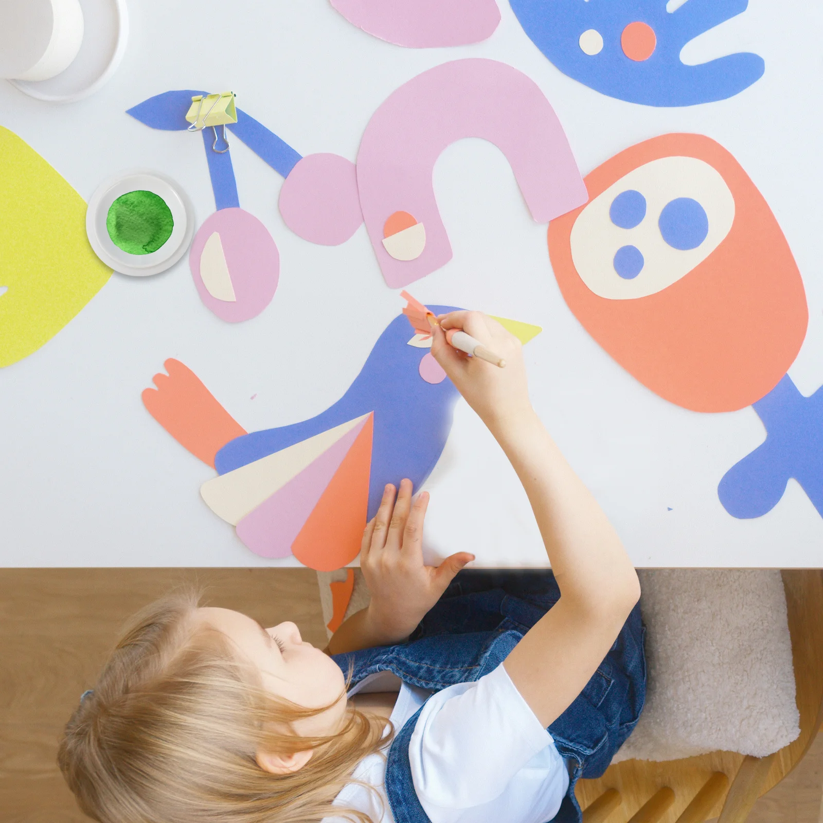 1Set Premium Color Mixing Tray with Cover Ceramic Plate for Painting Students Artists Smooth Safe Pigment Board Gouache