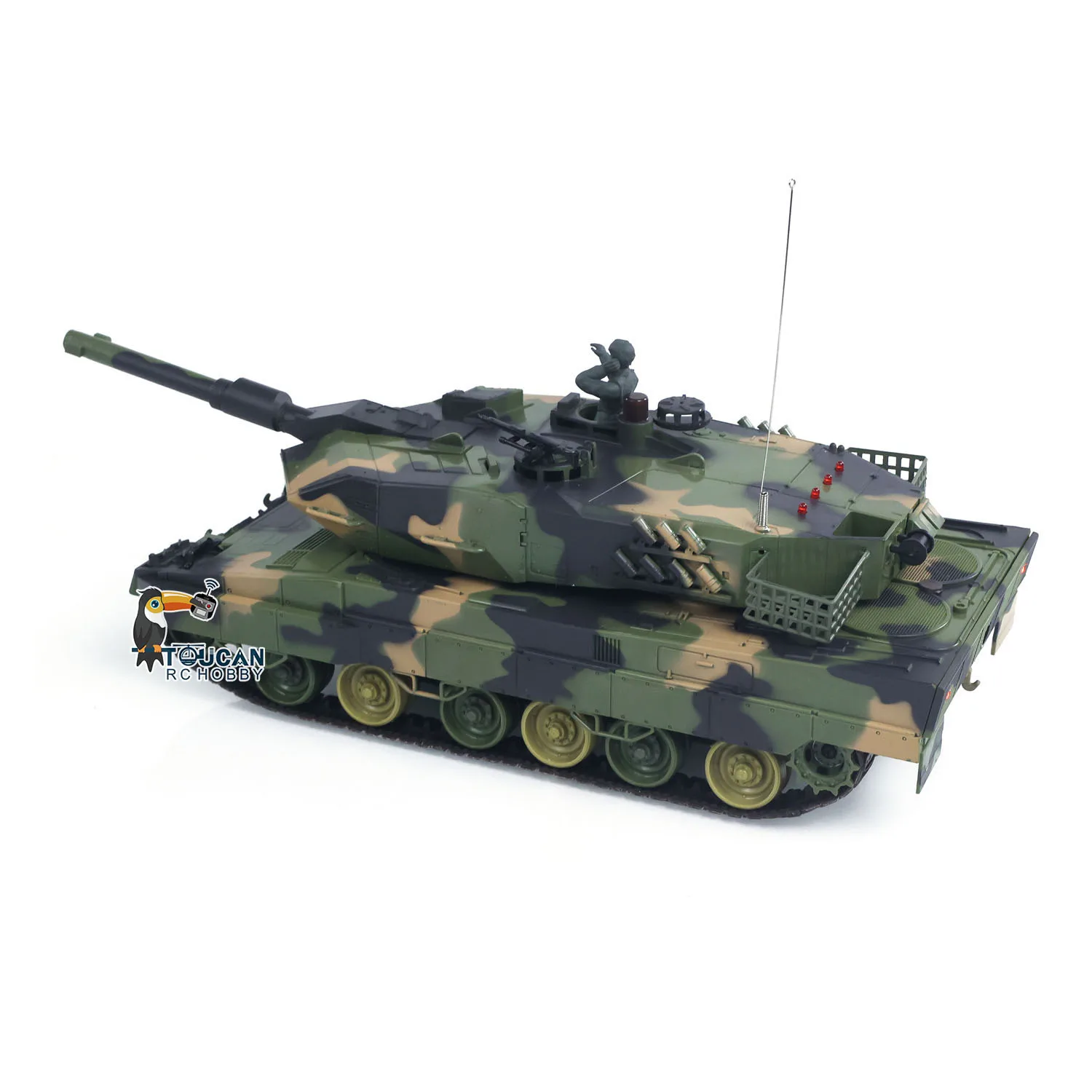 1/24 HengLong 3809 2.4GHz RC réservoir léopard 2 A5 télécommande modèle de char de combat BB infrarouge bataille pulvérisation d'eau batterie Radio