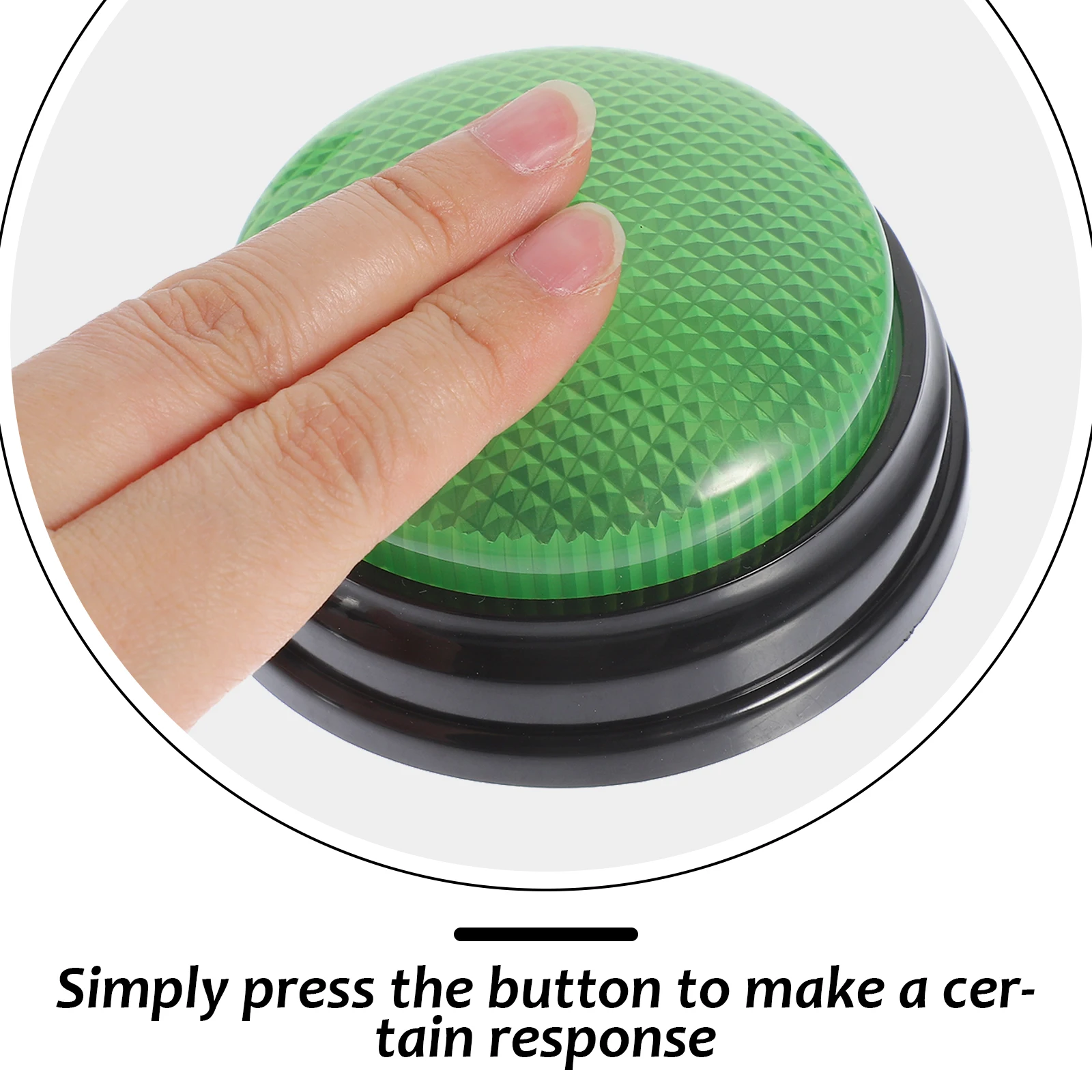 4 Stück Lichtknöpfe mit Alarm-LED für Nachtspielzeug, Partyspiel, Spielzeug-Requisiten, lustiges Gaming-Zubehör, Kunststoff