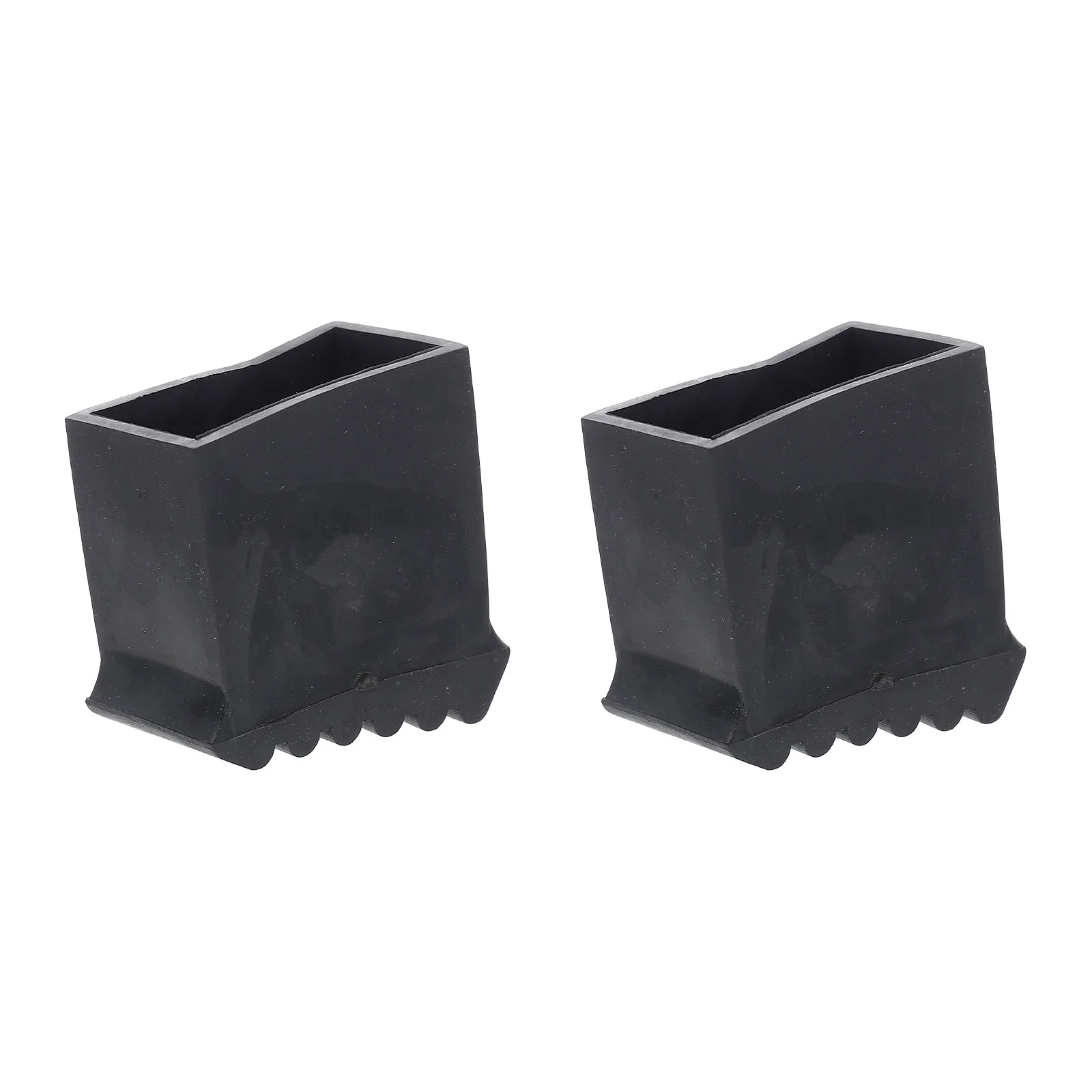 

2 Pcs Chair Ladder Foot Cover Child Foldable Chairs Ladders Rubber Attic Feet Leg Caps