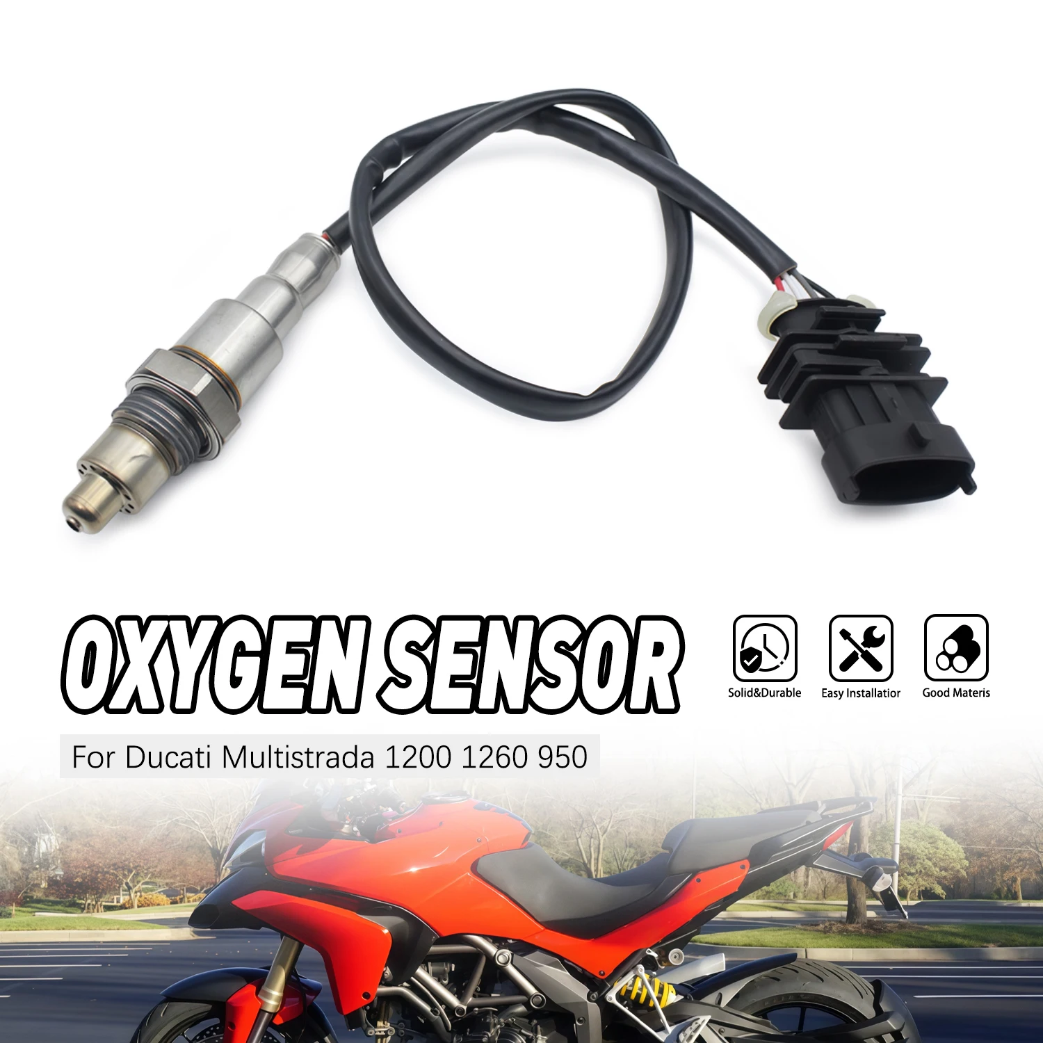 

For DUCATI 1260 1260 Enduro Grand Tour Pikes Peak S GT 950 1200 Oxygen sensor 55214491B Motorcycle Motorbike Accessories Parts