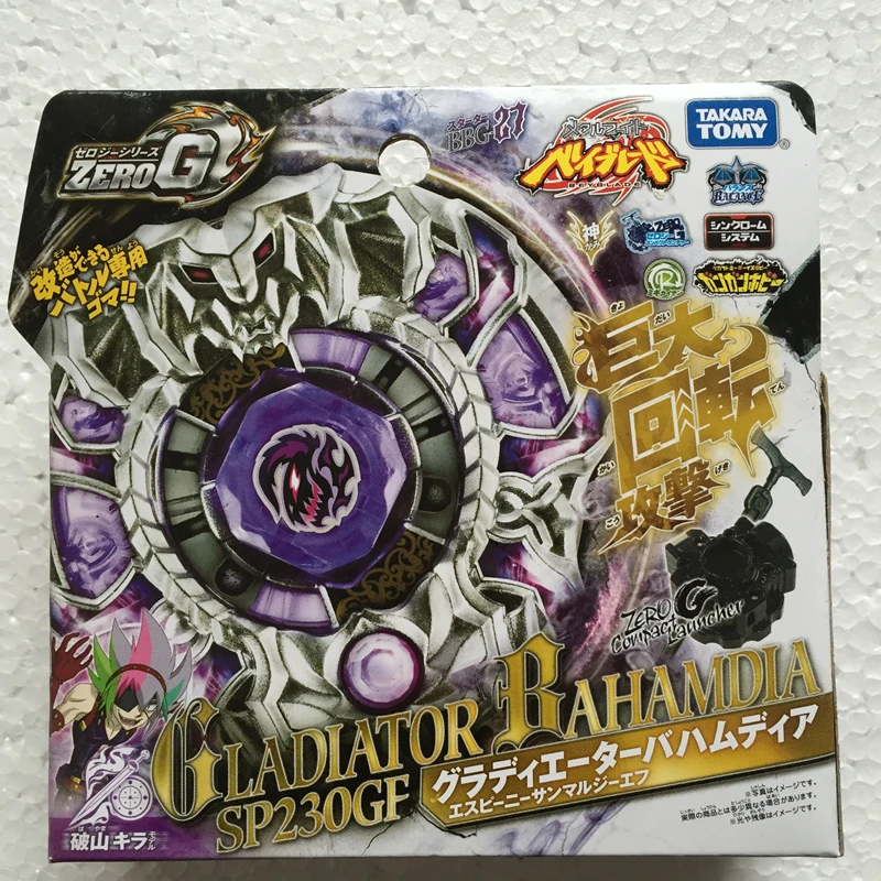 

Takara Tomy Metal Fight Bey Волчок BBG27 Стартер Gladiator Bahamdia SP230GF