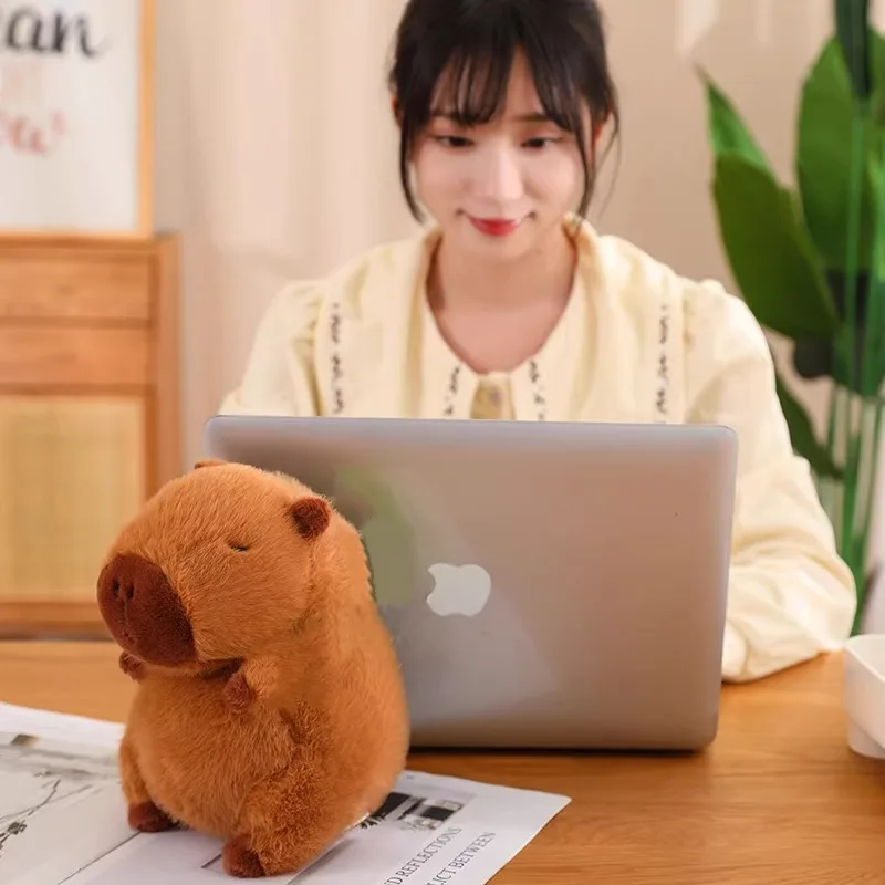 20/30CM Cute Kapibala Capybara Plush Toy Kawaii Internet Celebrity Capybara Jun Doll Ugly Guinea Pig Doll