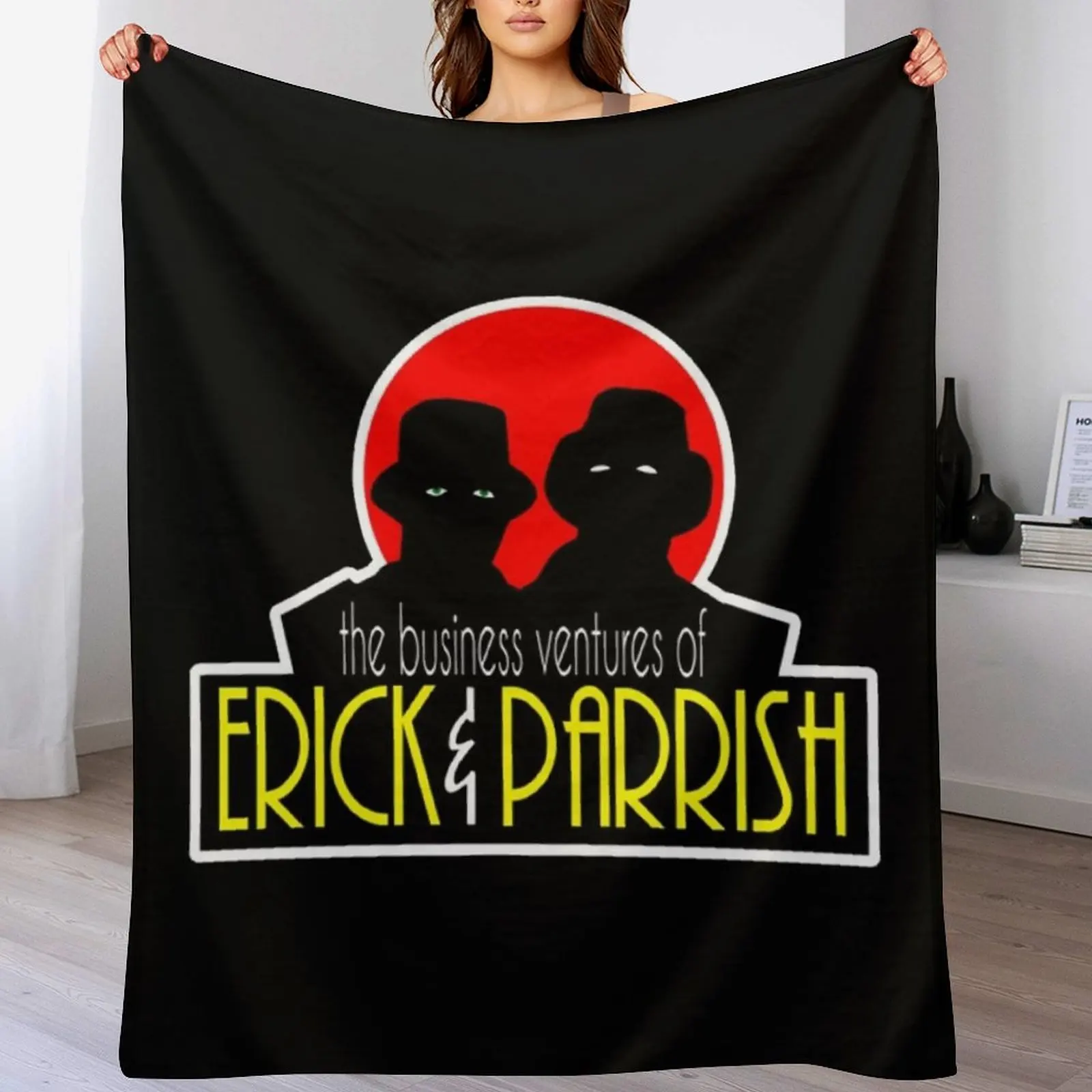 

The Busines s Venture s of...E rick & P arrish Throw Blanket Quilt Warm Cute Plaid sofa bed Blankets