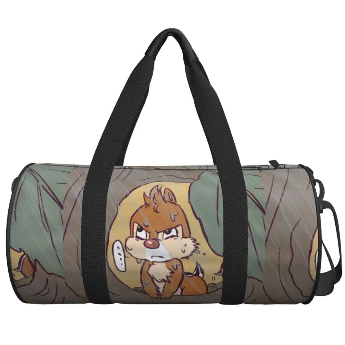 

Мужская и женская дорожная сумка Chip 'n' Dale Gym Bag Большая вместительная сумка с рисунком аниме и 3D принтом выходного дня Дизайнерская сумка Симпатичная спортивная сумка