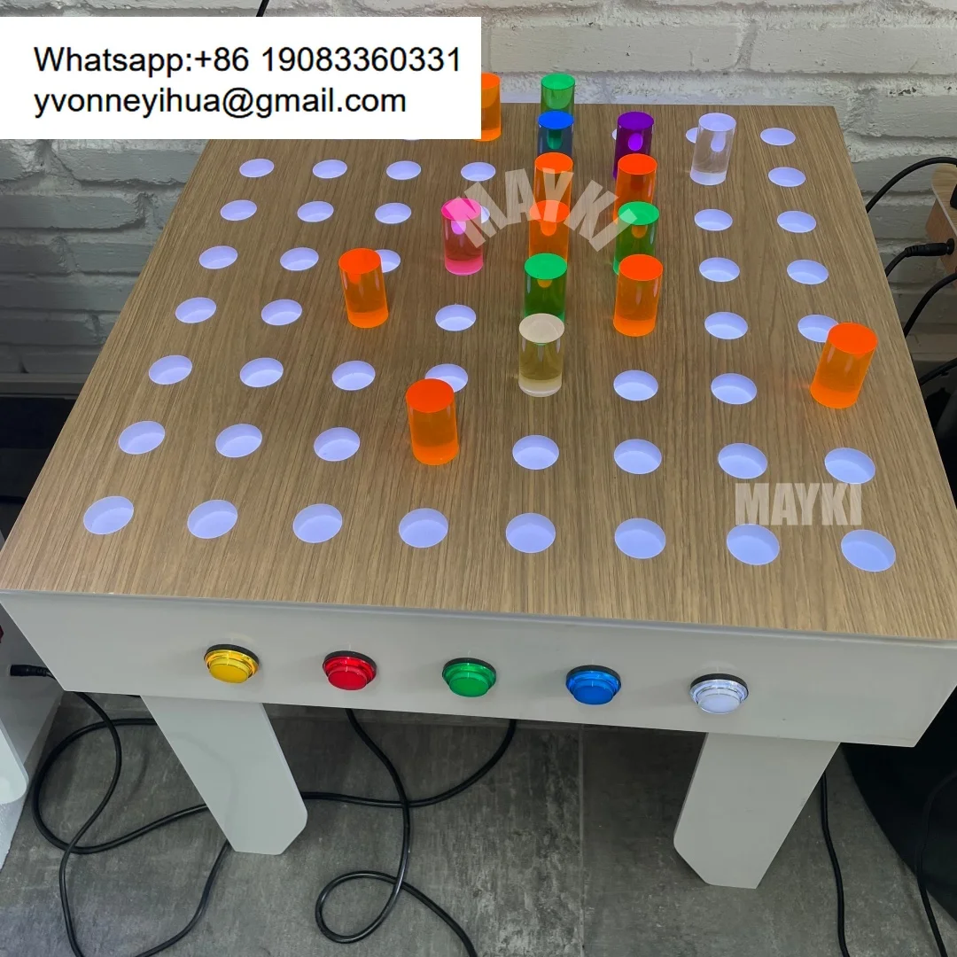 Sensory Activity LED Peg Light Board Interactive LED Sensory Light Panel Color Changing Table For Kids Play