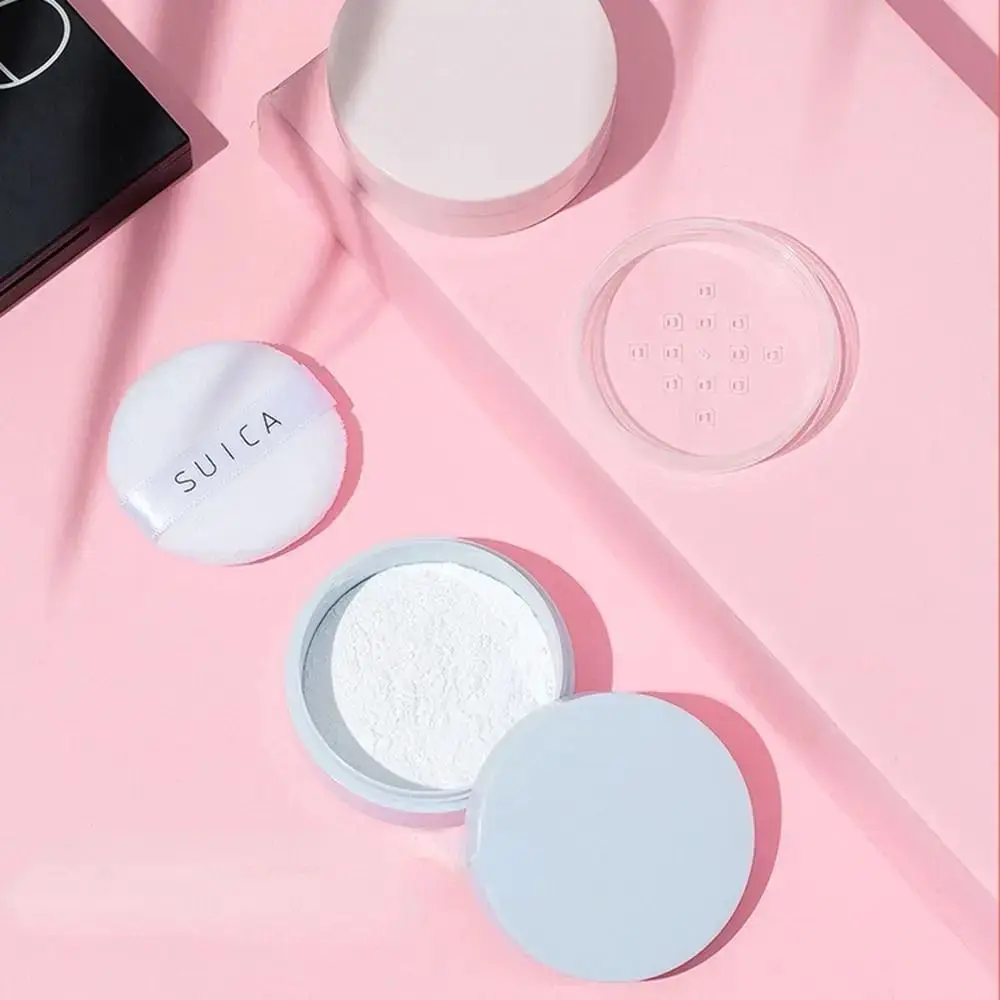 1Pcs White Cap Empty Loose Powder Jars Reusable Macaron Puff Powder Subpackage Dispersion Powder Box 5g Mini Cosmetics Container