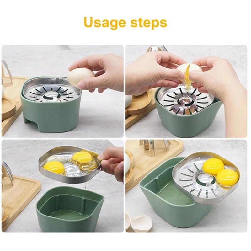 ABNO-Ручная соковыжималка и сепаратор для яиц из нержавеющей стали — многофункциональный кухонный инструмент для отжима фруктов и сепарации яичных белков