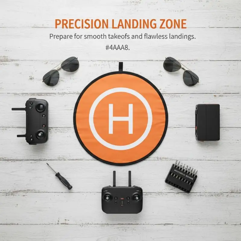 55cm Foldable Drone Landing Pad for  Universal Quadcopters Accessories Waterproof Lightweight for Safe Takeoff and Landing
