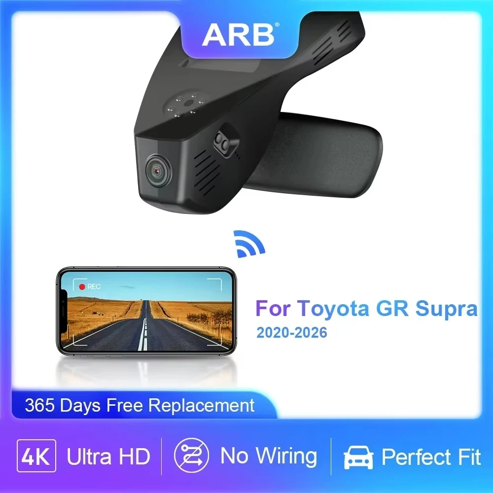 

Dash Camera for GR Supra 2020 2021 2022 2023 2024 2025 2026, ARB OEM Style APP Control Easy to Use Video Recorder for Toyota
