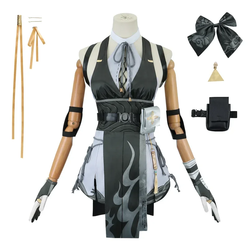 Game Wuthering Waves Rover Cosplay Costume Wig Female Uniform Main Character Halloween Party Suits