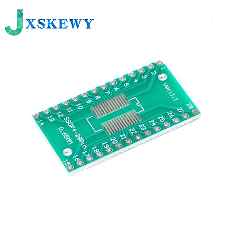 10PCS TSSOP28 SSOP28 SOP28 to DIP28 Transfer Board DIP Pin Board Pitch Adapter
