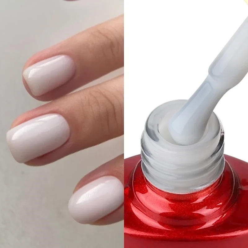 MSHARE Milchrosa Gummibasisgel Camouflage Color Coat Soak Off Nails Gels Lack Lack 10 ml UV-LED-Gel-Nagellack TPO-freies Gel