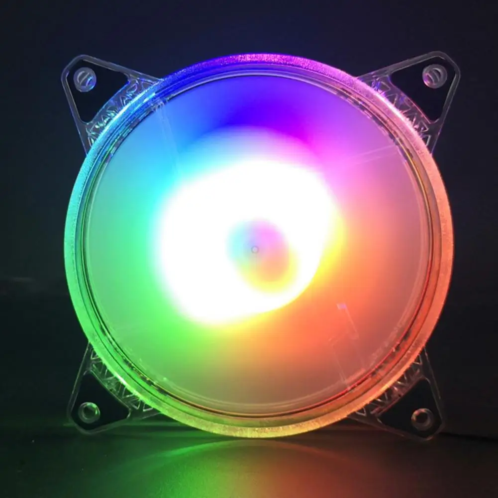 Cooling Fan RGB Pc Gamer Noiseless Heat Sink Powerful Cool LED Light Computer Case Fast Cooling Fan Computer Case Fan Ventilador