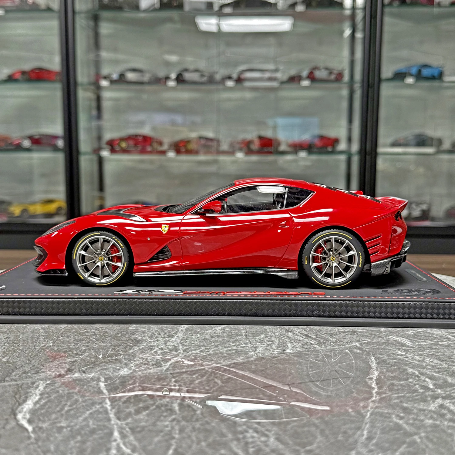 BBR 1:18 812 Competizione Red Simulation Limited Edition Resin Metal Static Car Model Toy Gift