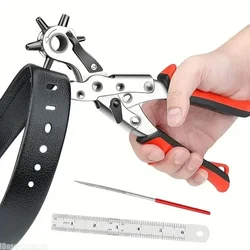 Punching Tool Belt Hole Puncher Crafts Tool Leather Hole Punch Leather Tools Puncher Carbon Steel Multifunctional Ordinary Belt
