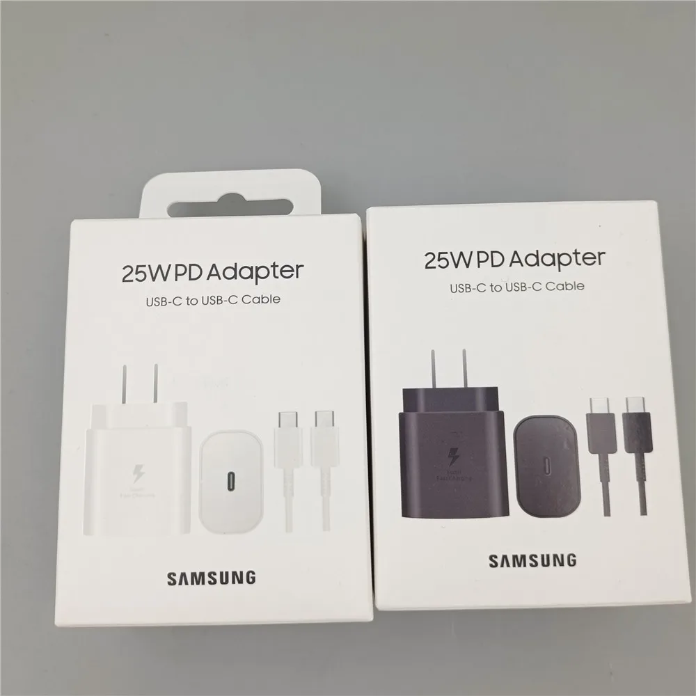 Samsung USB C Charger 25W Super Fast Charging Power Chargeur EU US UK Adapter For Galaxy S23 S22 S21 Plus FE A54 M54 Z Fold 5 4 - náhled 2