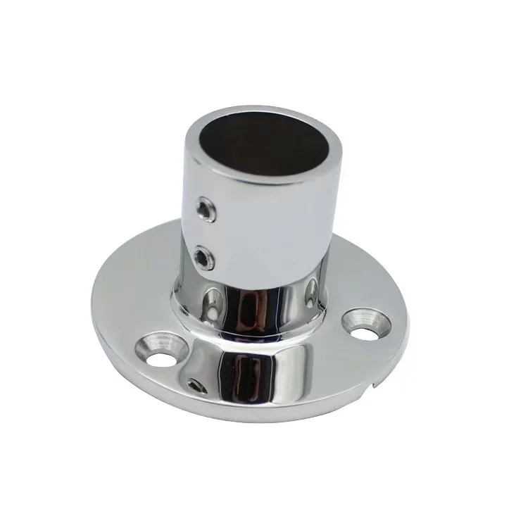 

Marine Hardware AISI316 Stainless Steel Pipe Stanchion Round Base 90 Degree Mirror Polished Boat Handrail