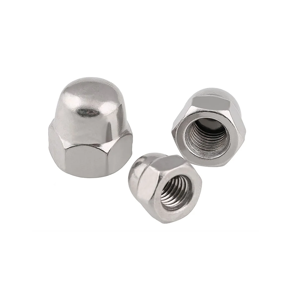 304 Stainless Steel Cap Type Fine Thread/Reverse Thread Locking Nut M3M4M5M6M8M10M12M14M16