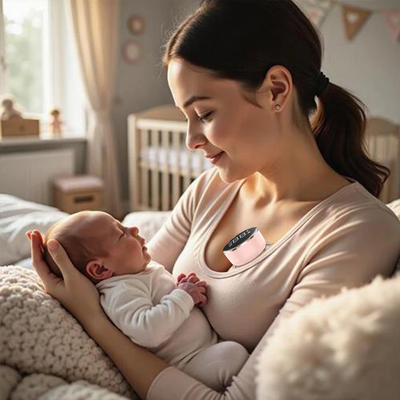 Draagbare handsfree borstkolf met uitgebreide batterijduur en LED-scherm