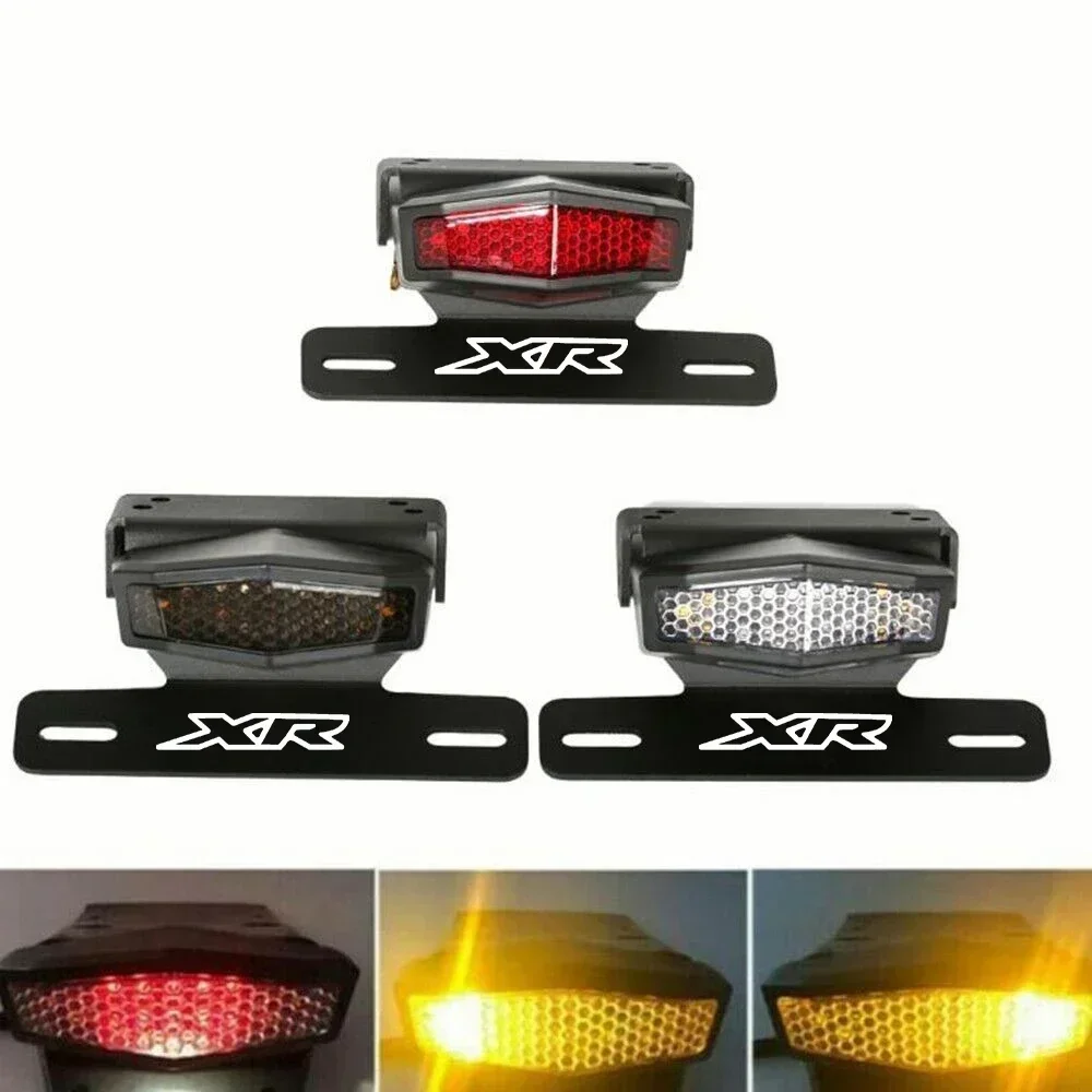 Rear Plate Number Holder Tail Tidy Fender Eliminator LED Tail Light Turn Signal For HONDA XR250 XR400 Motard XR250R XR400R Parts