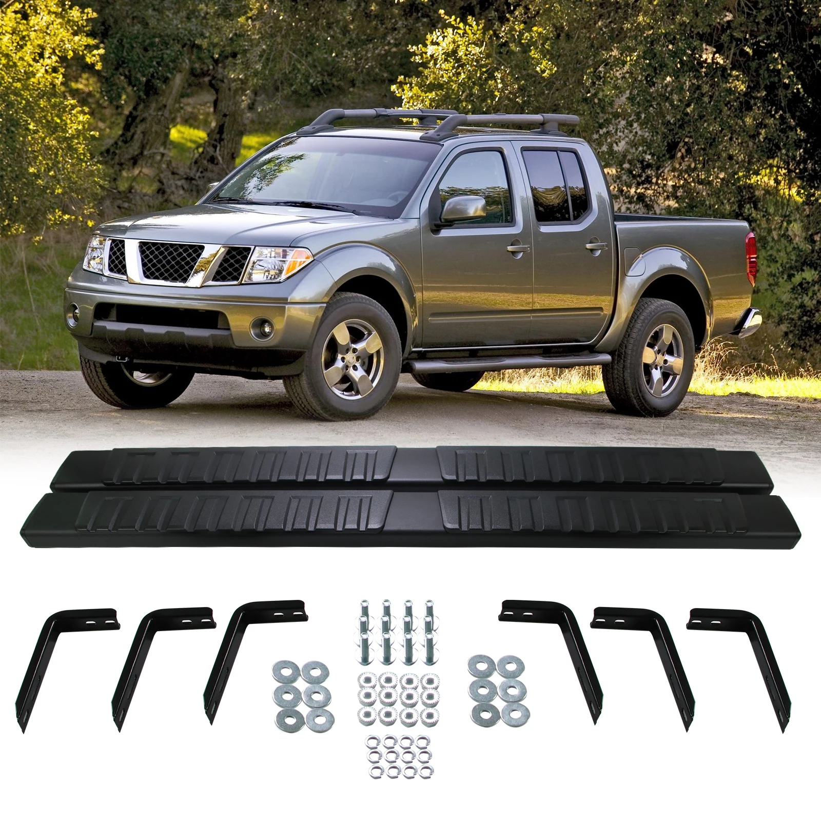 

Side Step Running Boards for 05-23 Nissan Frontier Crew Cab 4 Door Aluminum