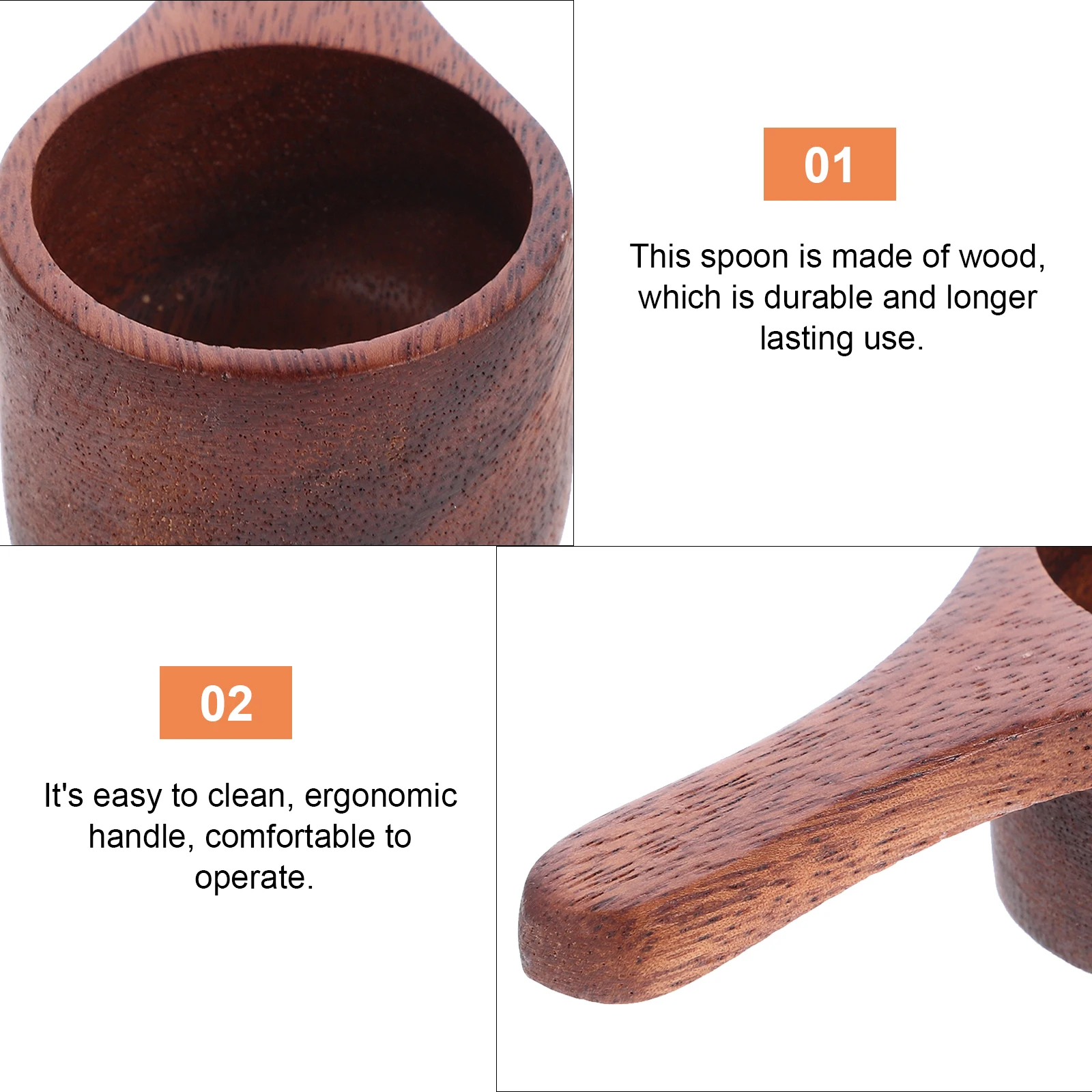 

Wooden Powder Spoon Tea Spices Measuring Tool Kitchen Accessories Home Restaurant Camping Travel Ergonomic Easy Clean Multi
