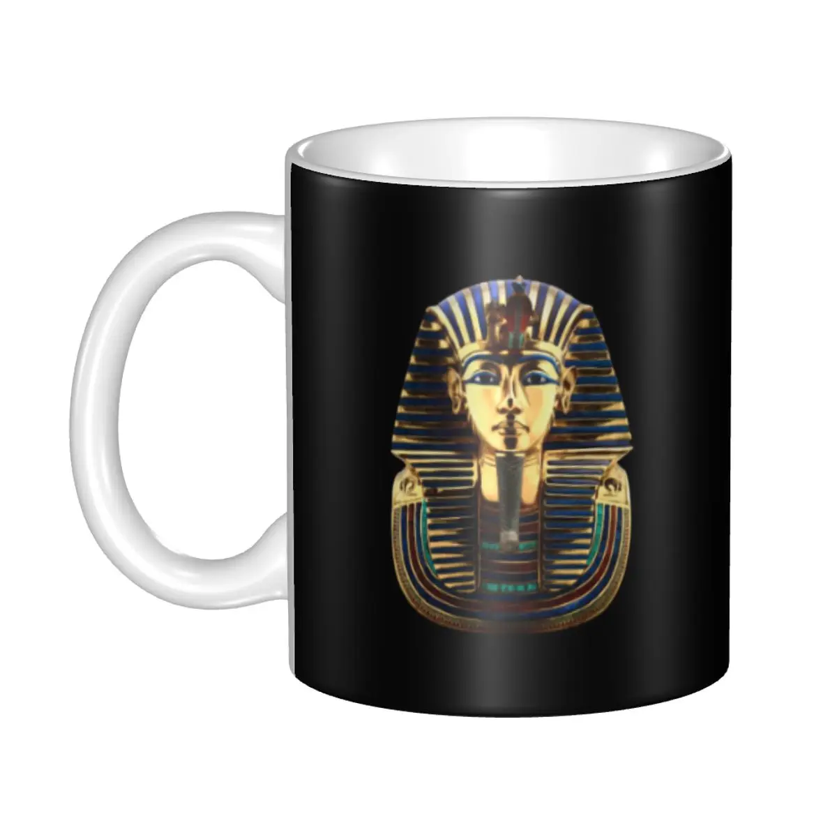 

DIY Ancient Egypt Tutankhamun Pharaoh Ceramic Mugs Customized Egyptian King Tut Coffee Cup Creative Present