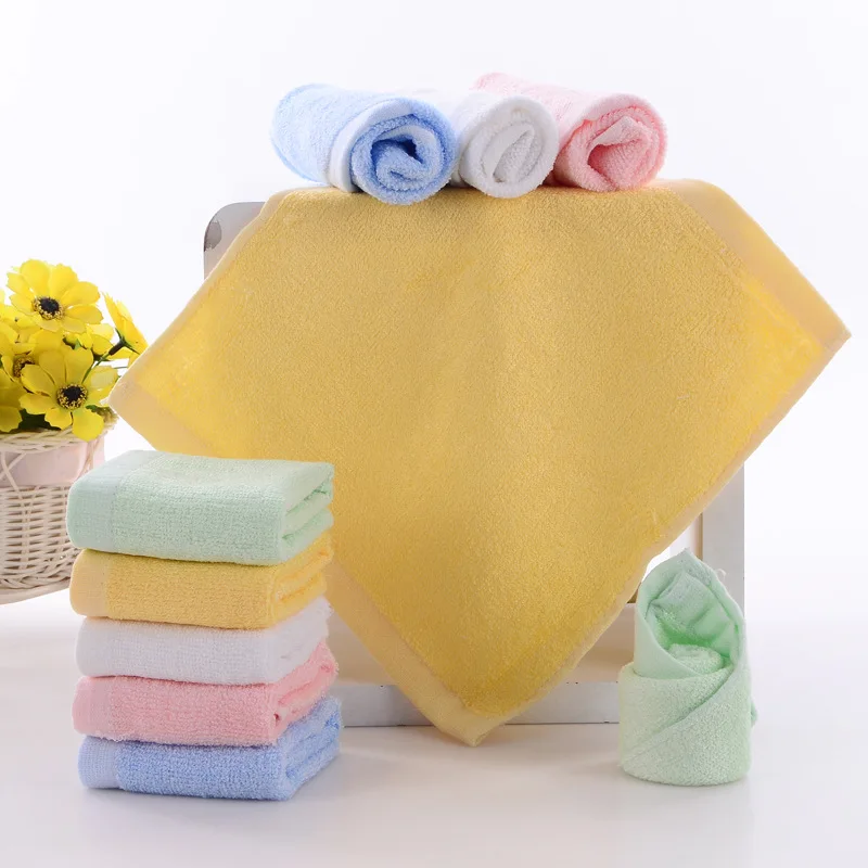 5pcs/lot 25*25cm ULTRA SOFT Baby Bath Washcloths Rayon from Bamboo Towels Perfect Baby Gifts Baby Travel Bathing Kits